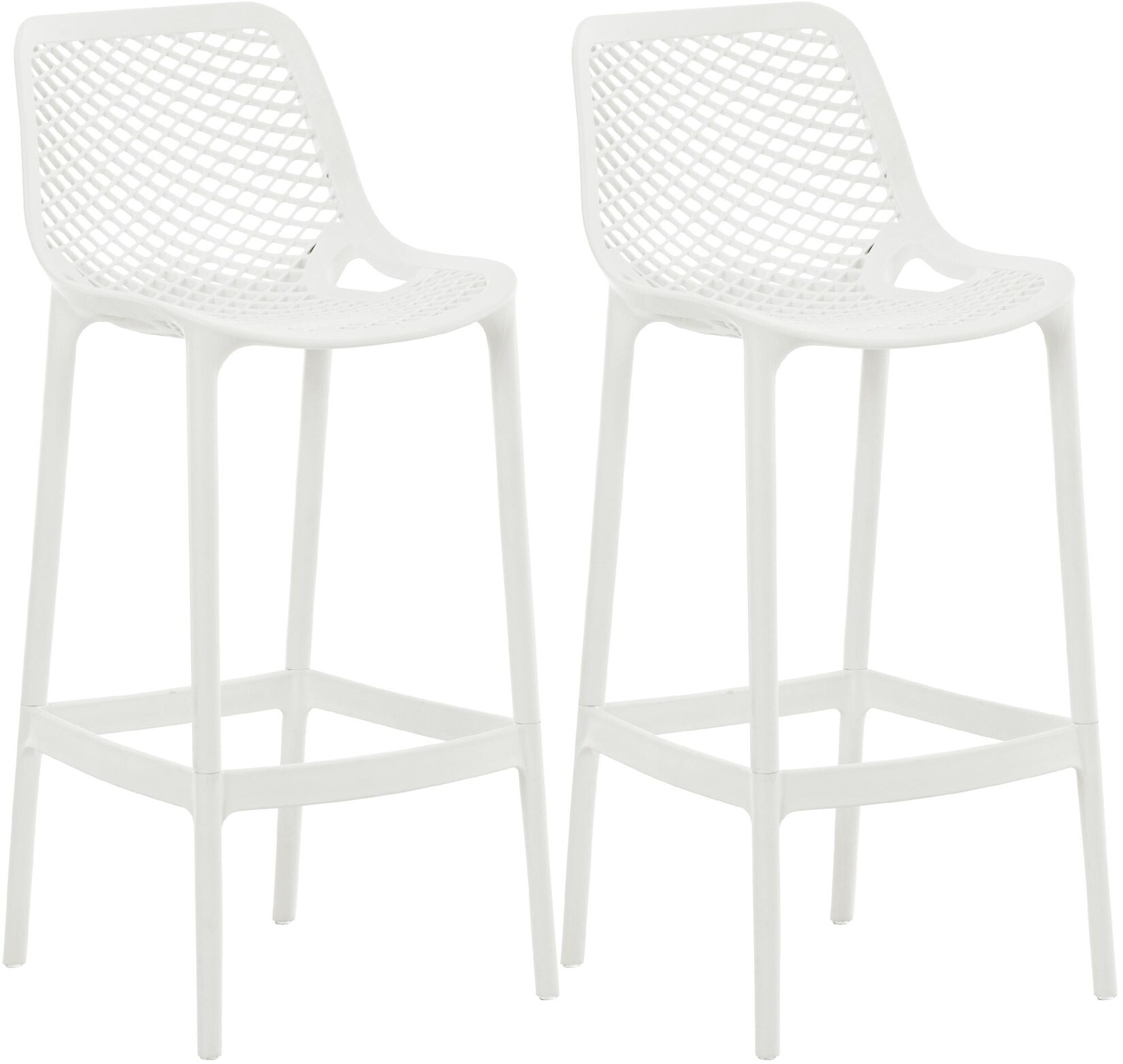 CLP 2er Set Barhocker Air Farbe: weiß