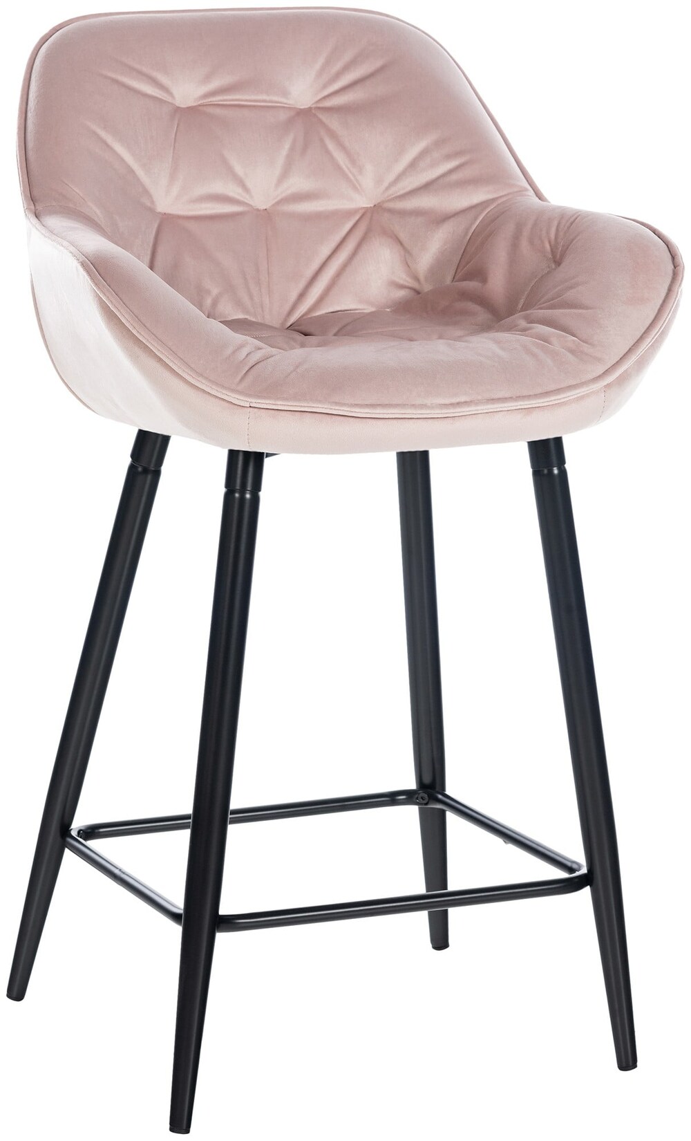 CLP Barhocker Gibson Samt Farbe: pink, Material: Samt