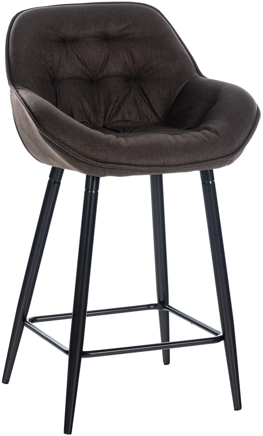 CLP Barhocker Gibson Stoff Farbe: braun, Material: Stoff