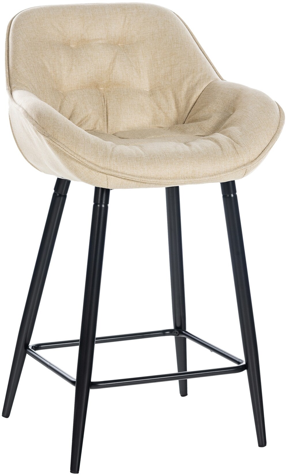 CLP Barhocker Gibson Stoff Farbe: creme, Material: Stoff