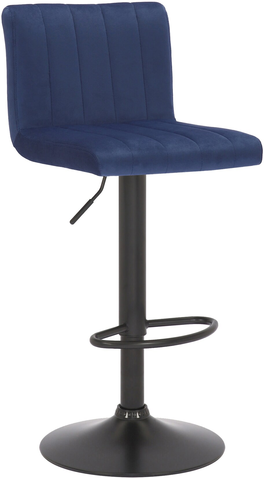 CLP Barhocker Jamie Samt Farbe: blau