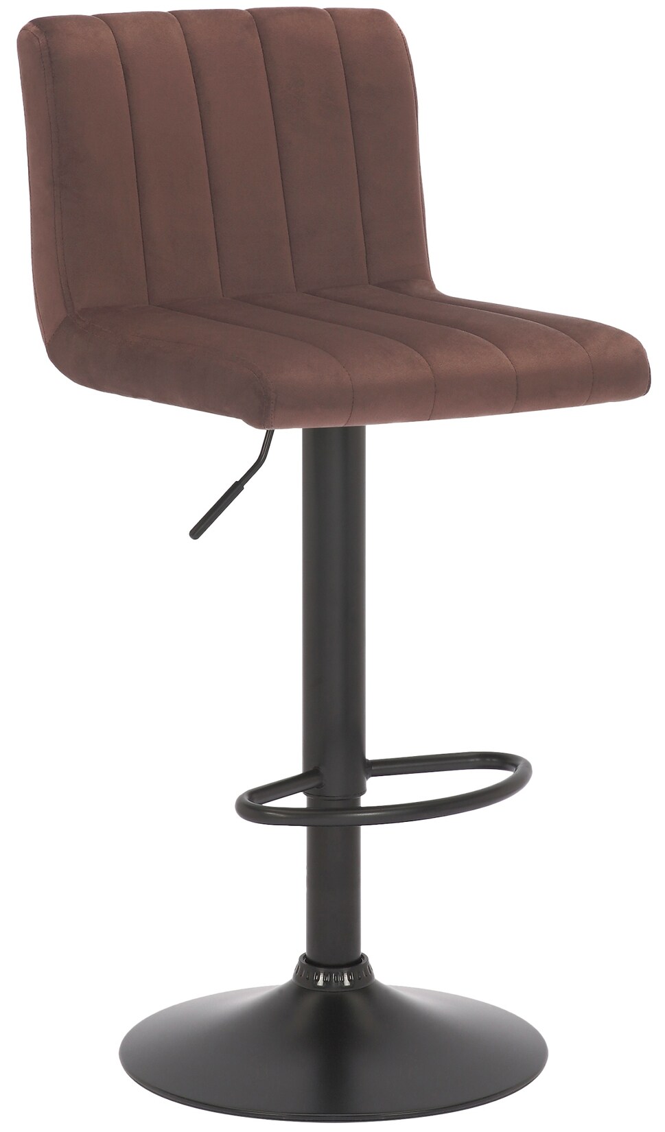 CLP Barhocker Jamie Samt Farbe: braun