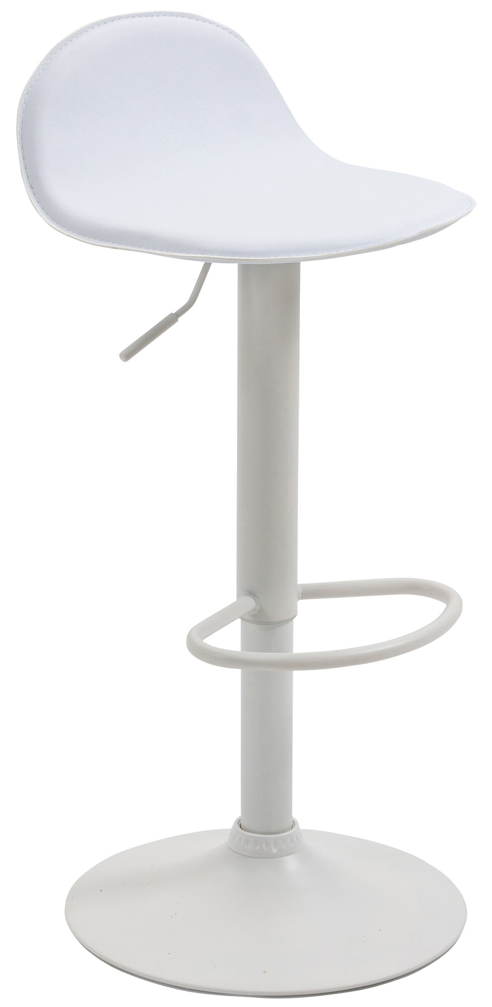 CLP Barhocker Lana V2 Mit Metallgestell Und Kunstlederbezug I H&ouml;henverstellbarer Ergonomischer Barstuhl Mit Fu&szlig;st&uuml;tze Und Drehbarer Sitzfl&auml;che 