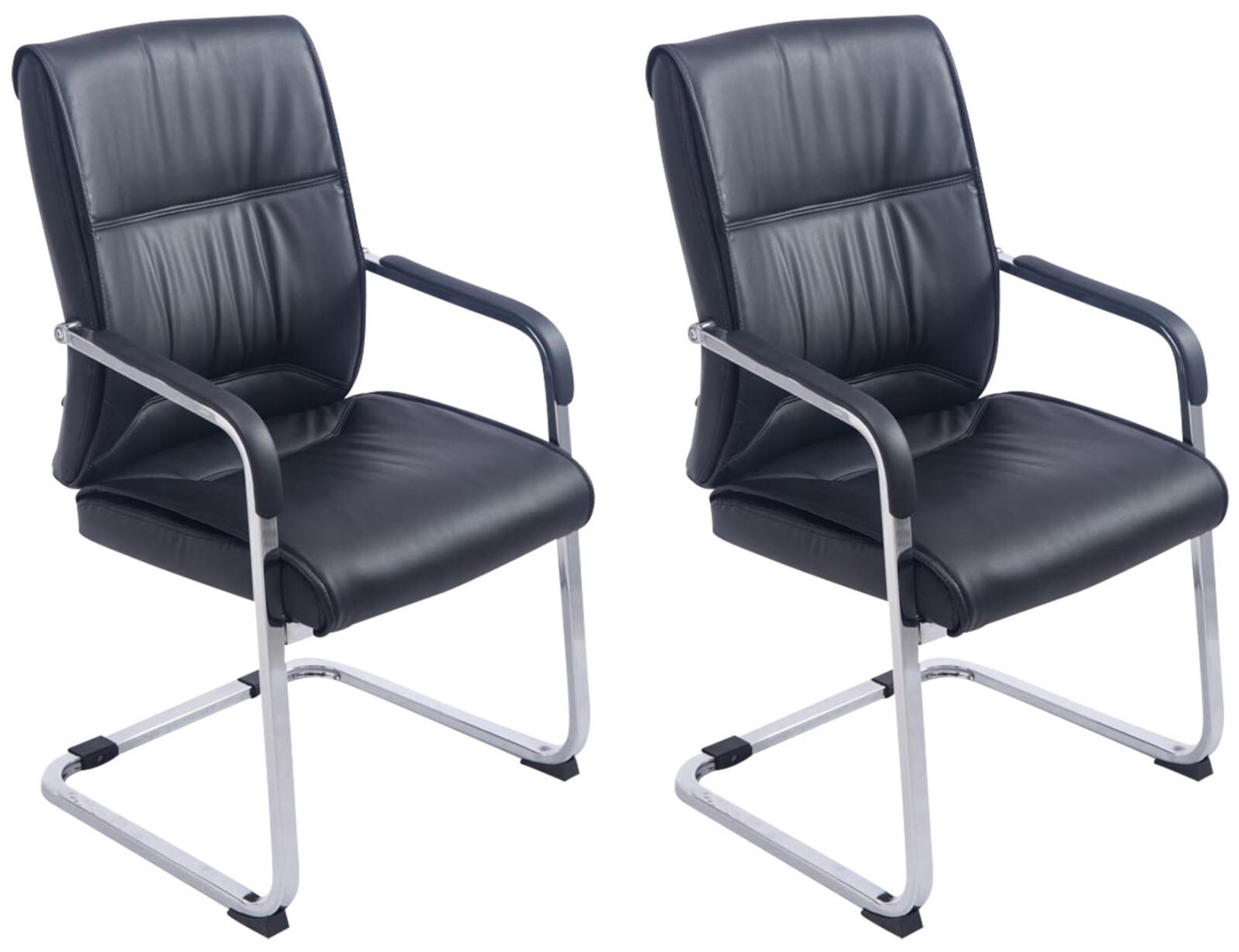 CLP 2er Set Freischwinger XXL Anubis Farbe: schwarz