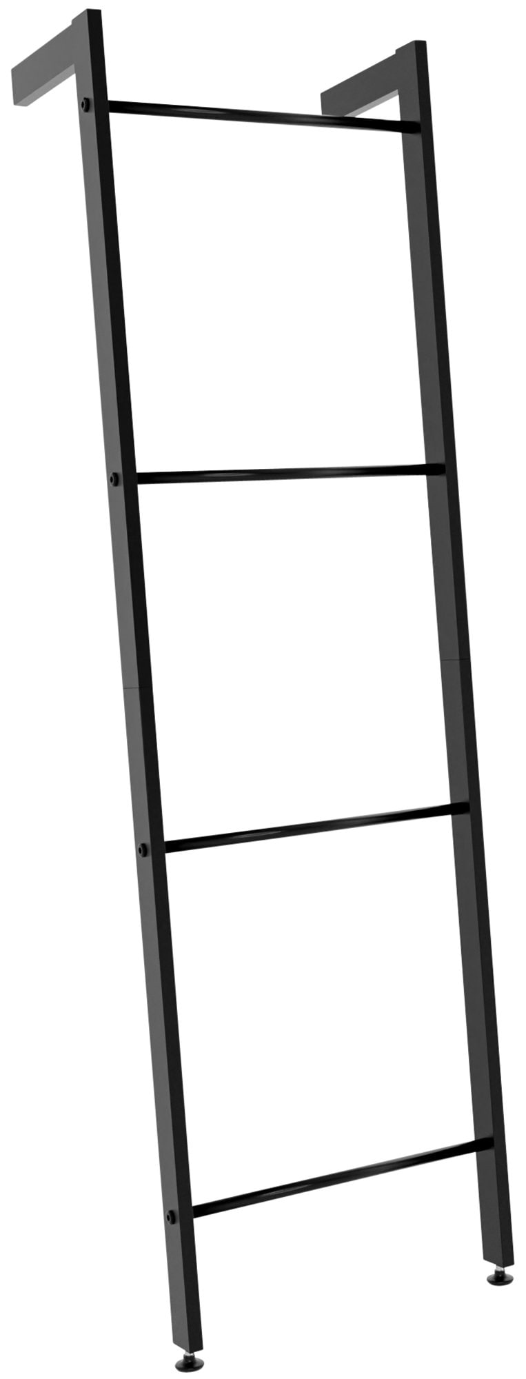 CLP Handtuchhalter Betti I Handtuchst&auml;nder Aus Metall I Stehende Badetuchleiter Schwarz 