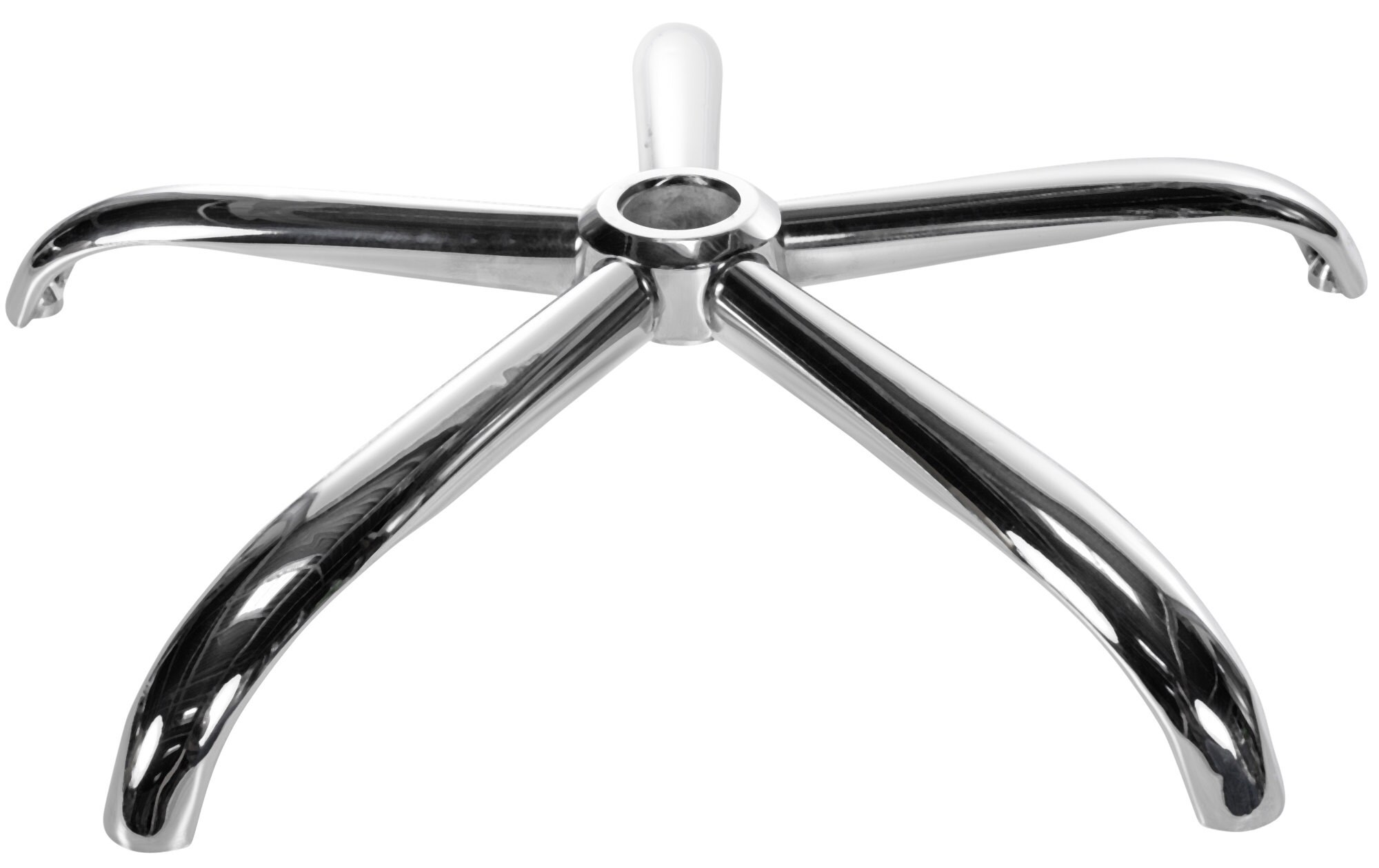 CLP Fu&szlig;kreuz Rund I Chrom I Stuhlbasis Aus Metall I Drehkreuz F&uuml;r B&uuml;rostuhl 