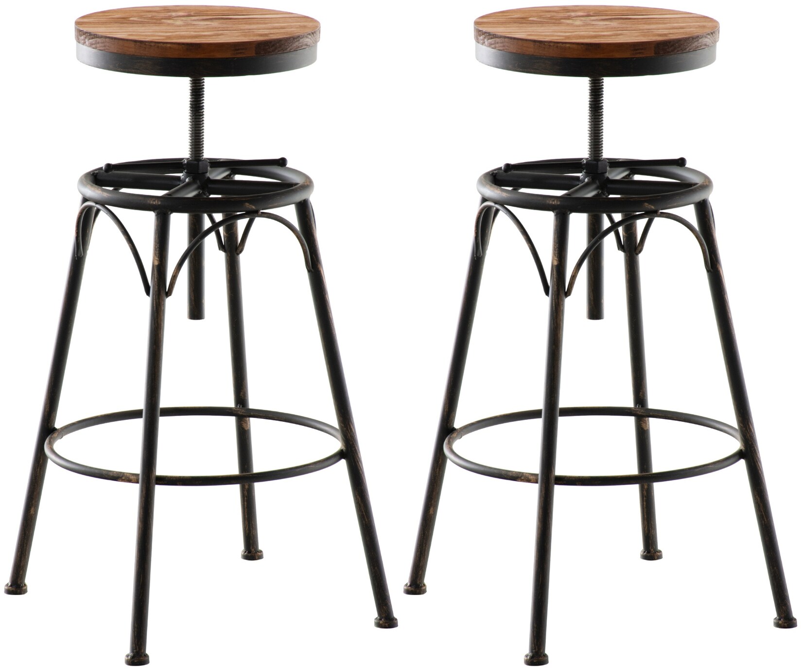 CLP 2er Set Barhocker Beam Farbe: bronze