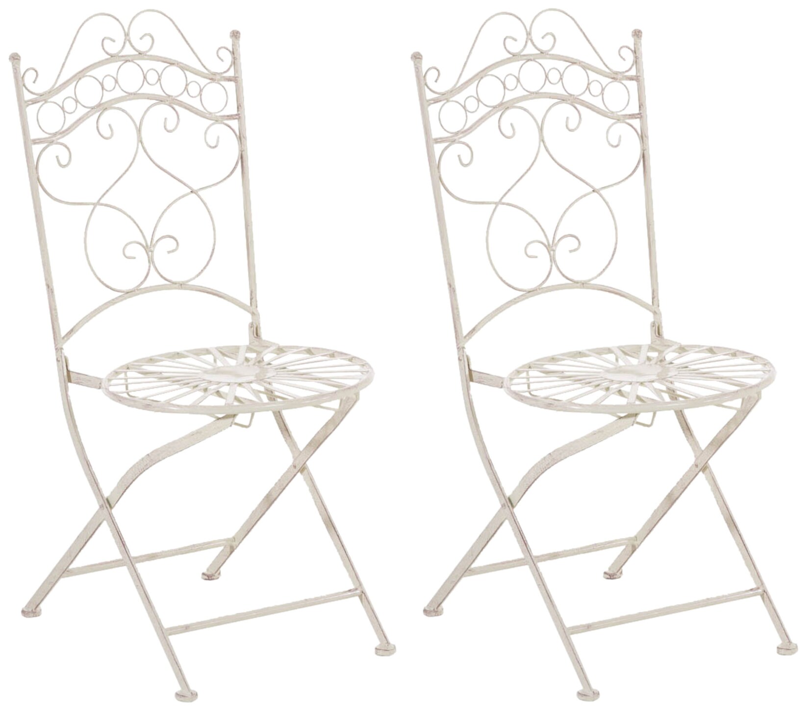CLP 2er Set Stühle Indra Farbe: antik-creme