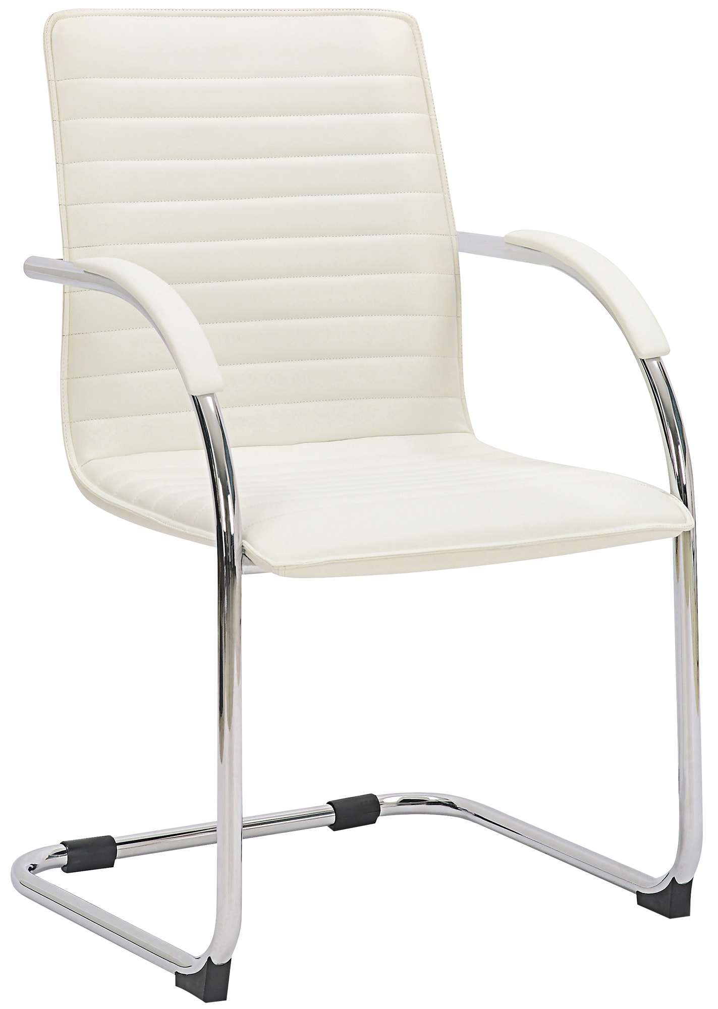 CLP Besucherstuhl Tira Kunstleder I Freischwinger Mit Gepolsterter Sitzfl&auml;che 