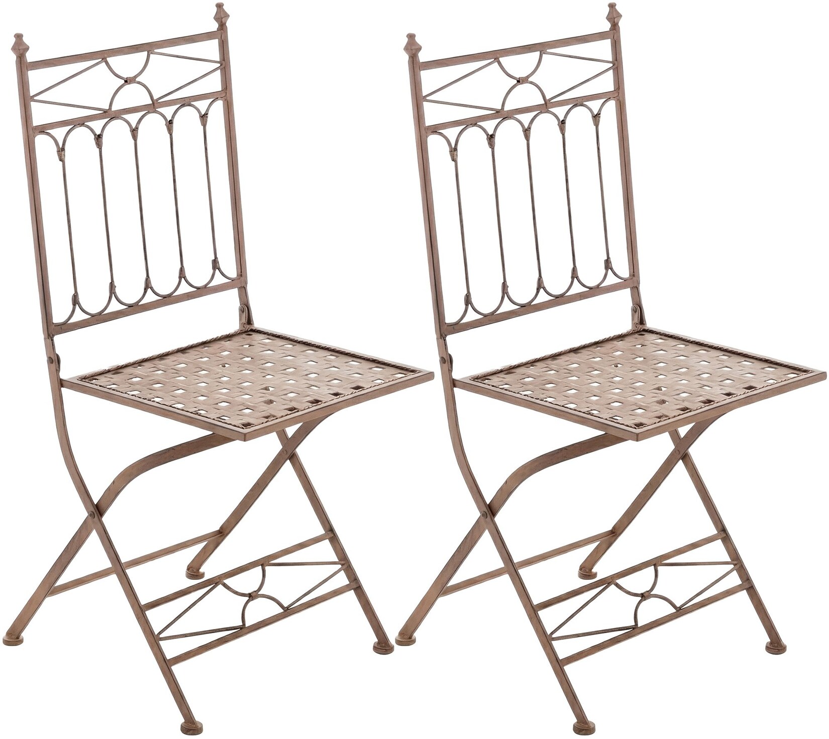 CLP 2er Set Klappstuhl Asina Farbe: antik braun