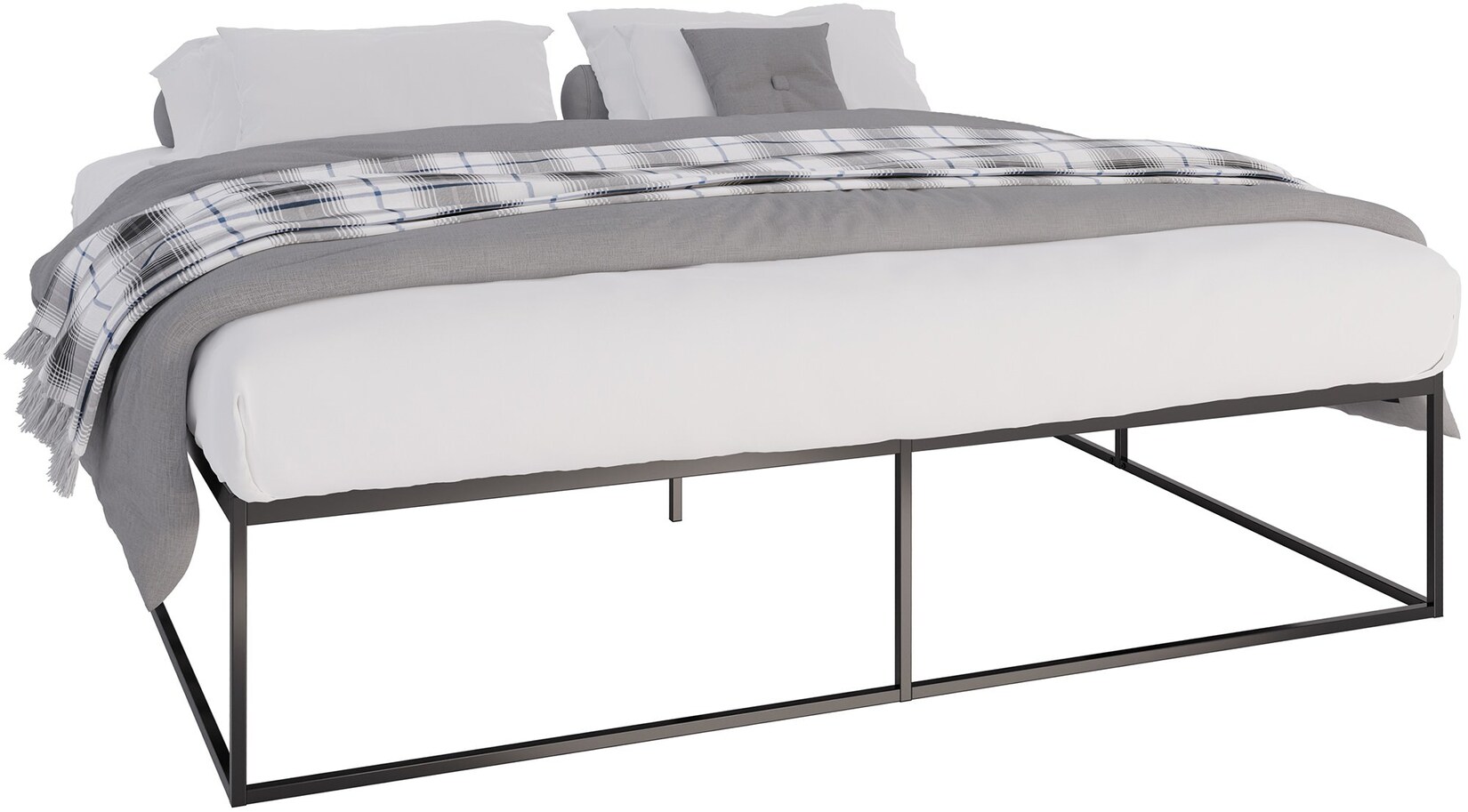 CLP Metallbett Scala 200x200x46 cm Farbe: schwarz, Größe: 200x200x46 cm