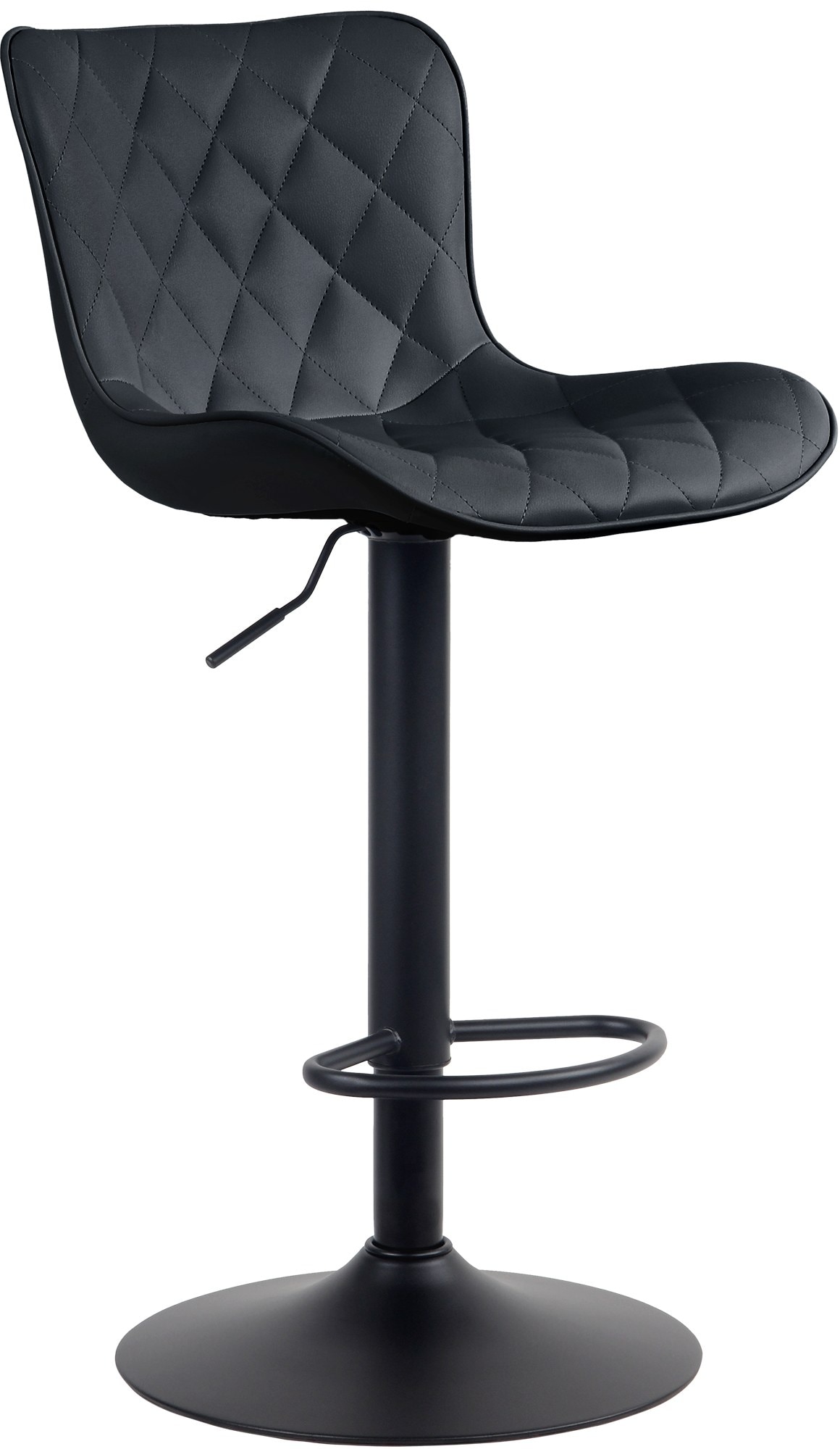 CLP Barhocker Emma I H&ouml;henverstellbarer Barstuhl I 360&deg; Drehstuhl Mit R&uuml;ckenlehne F&uuml;r K&uuml;che Und Bistro 