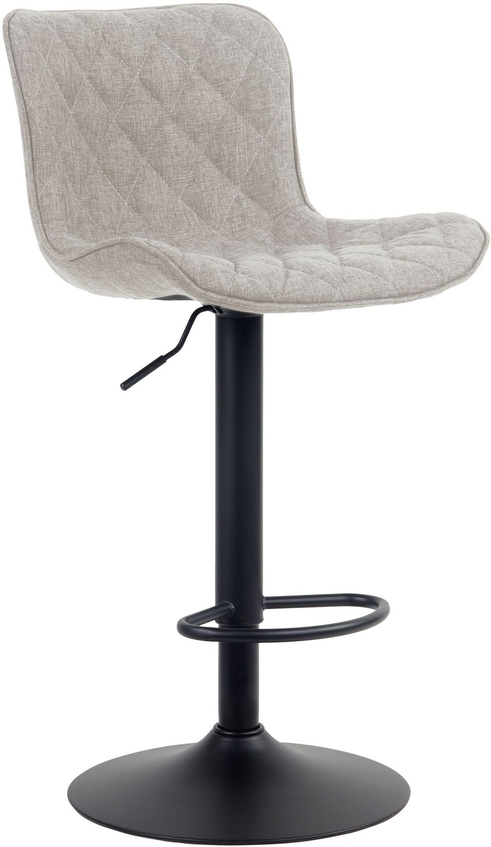 CLP Barhocker Emma Stoff Farbe: taupe, Material: Stoff