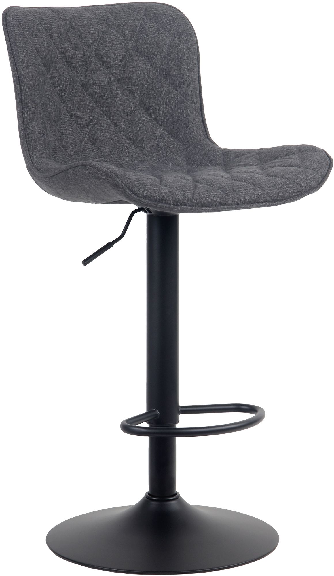 CLP Barhocker Emma I H&ouml;henverstellbarer Barstuhl I 360&deg; Drehstuhl Mit R&uuml;ckenlehne F&uuml;r K&uuml;che Und Bistro 