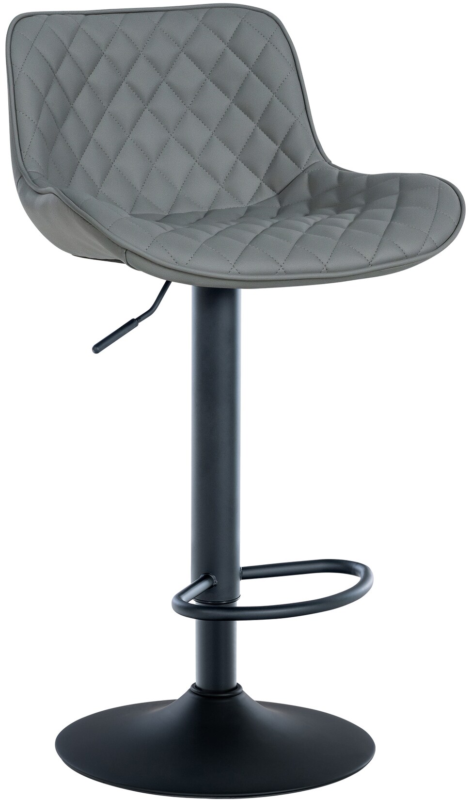 CLP Barhocker Minosa Kunstleder - Farbe: grau, Material: Kunstleder