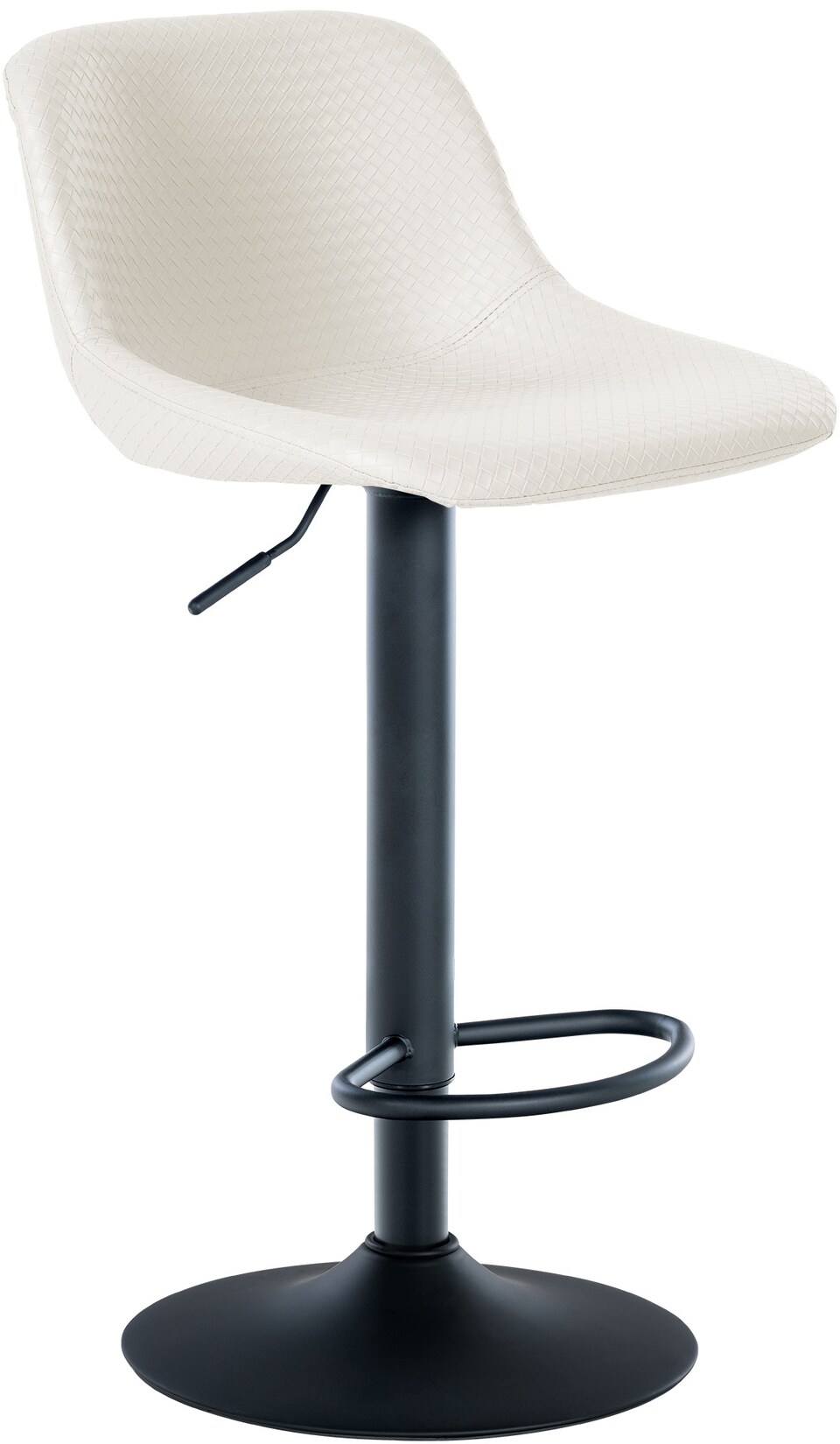 CLP Barhocker Loft Kunstleder Farbe: creme, Material: Kunstleder