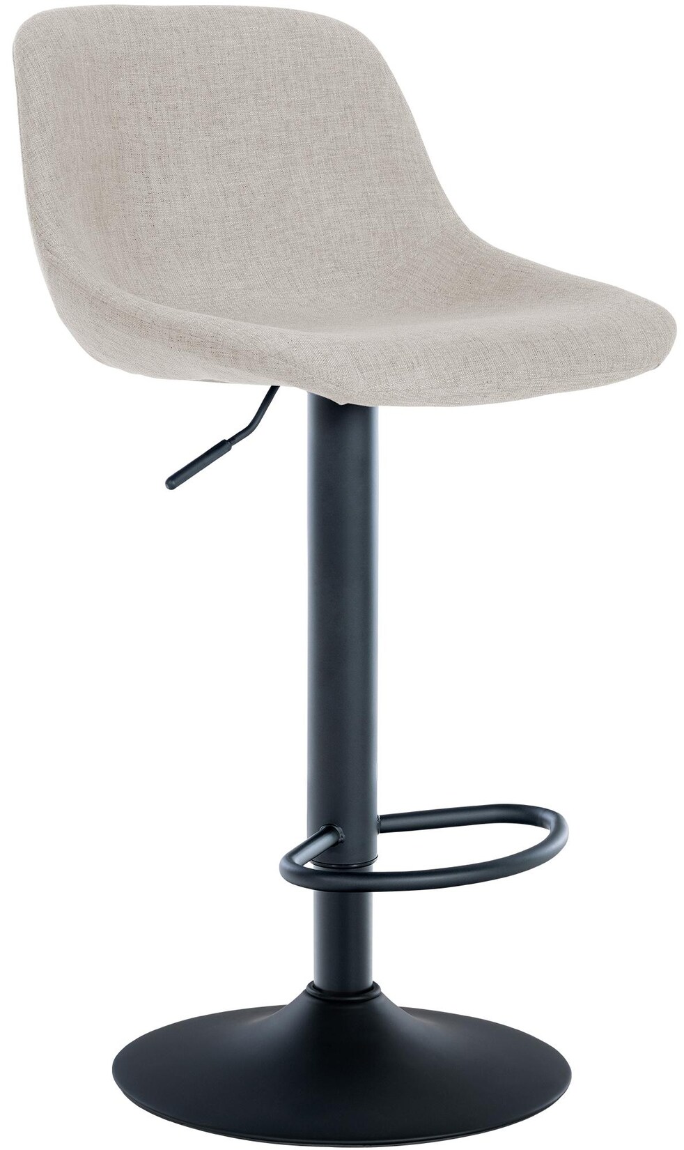 CLP Barhocker Loft Stoff Farbe: creme, Material: Stoff