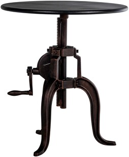 CLP Beistelltisch Marcos I Beine Und Tischplatte Aus Metall I Beistelltisch Im Industrial Stil 