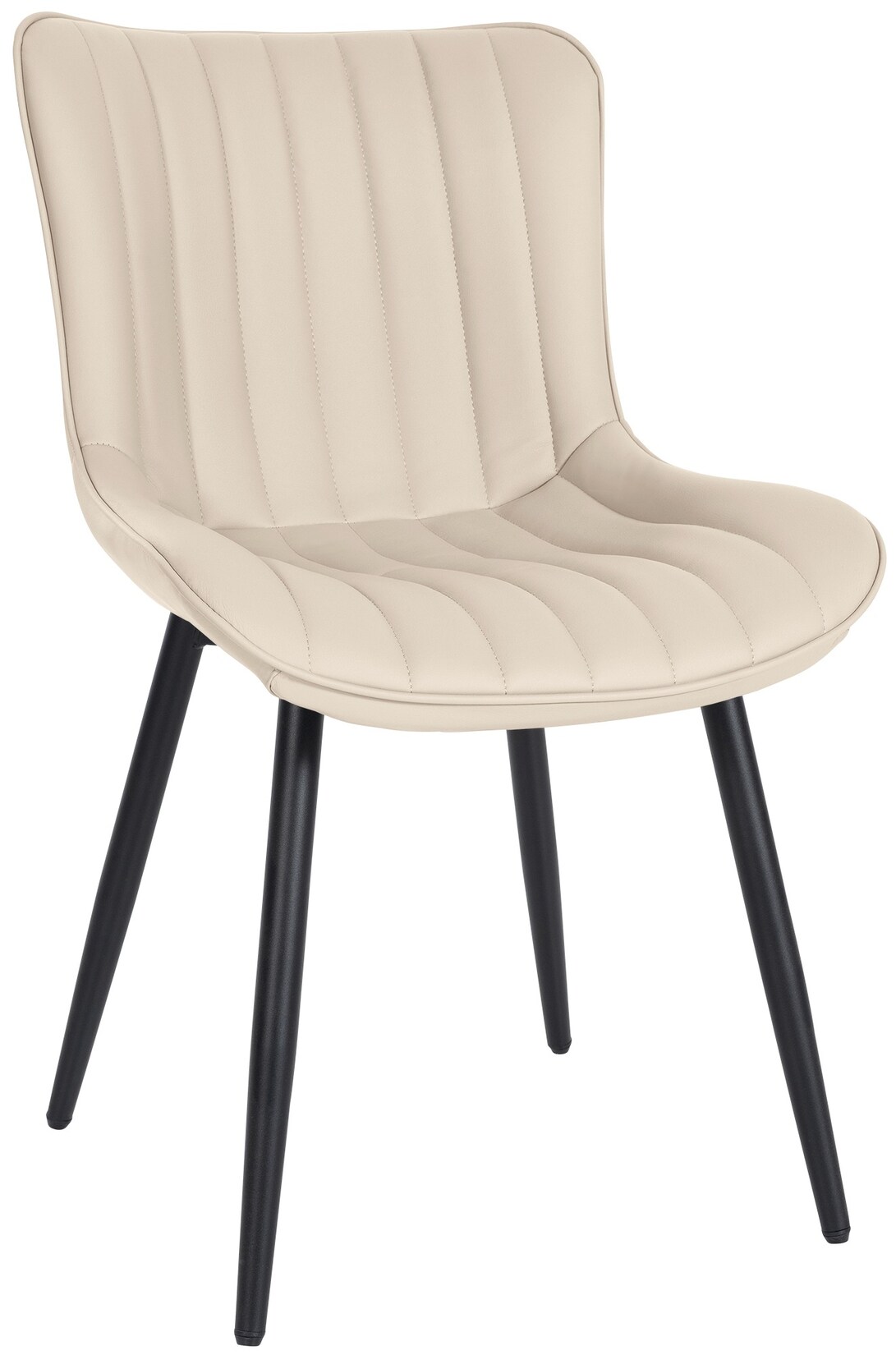CLP Stuhl Largo Kunstleder Farbe: creme, Material: Kunstleder