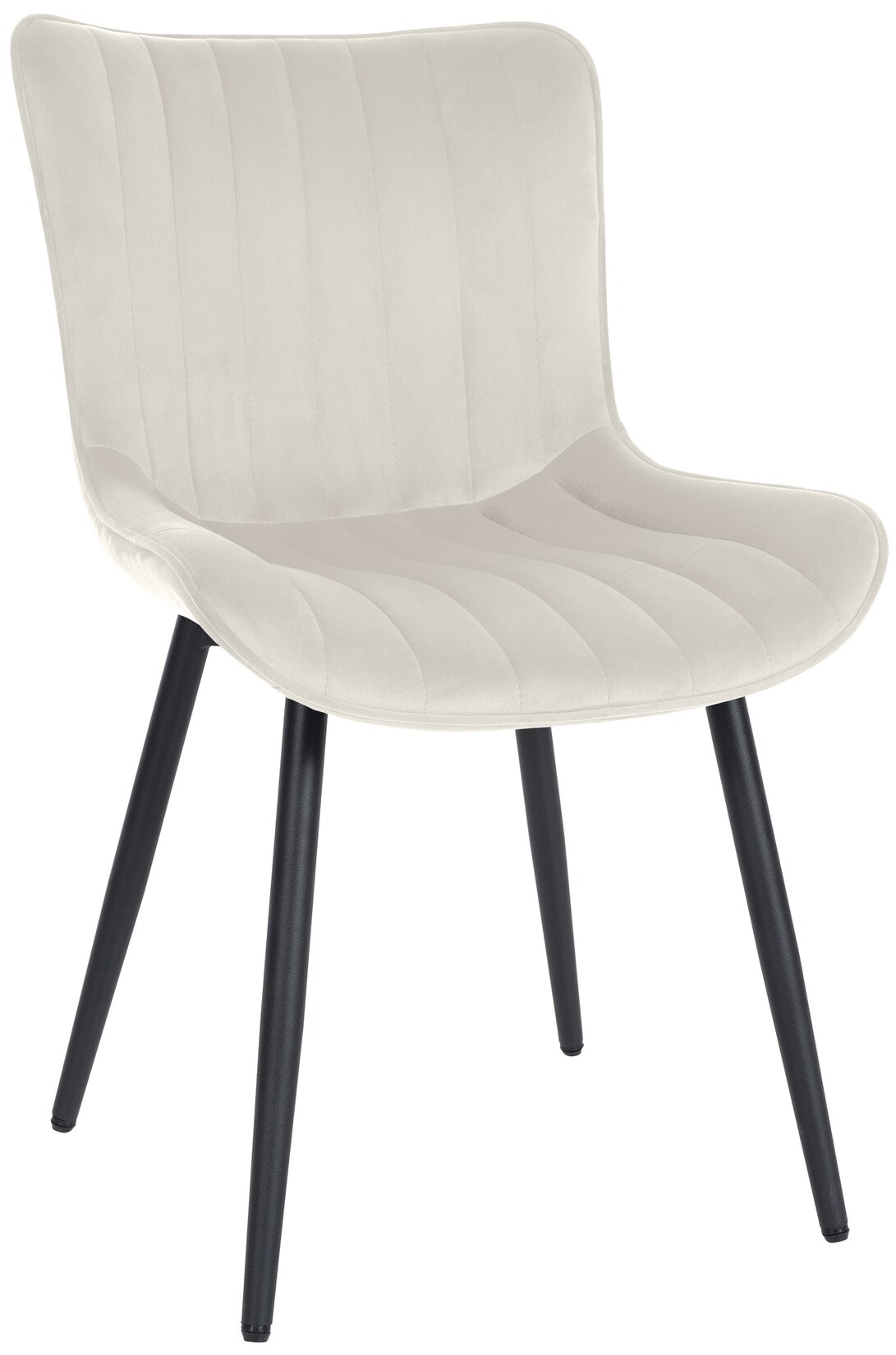 CLP Stuhl Largo Samt Farbe: creme, Material: Samt