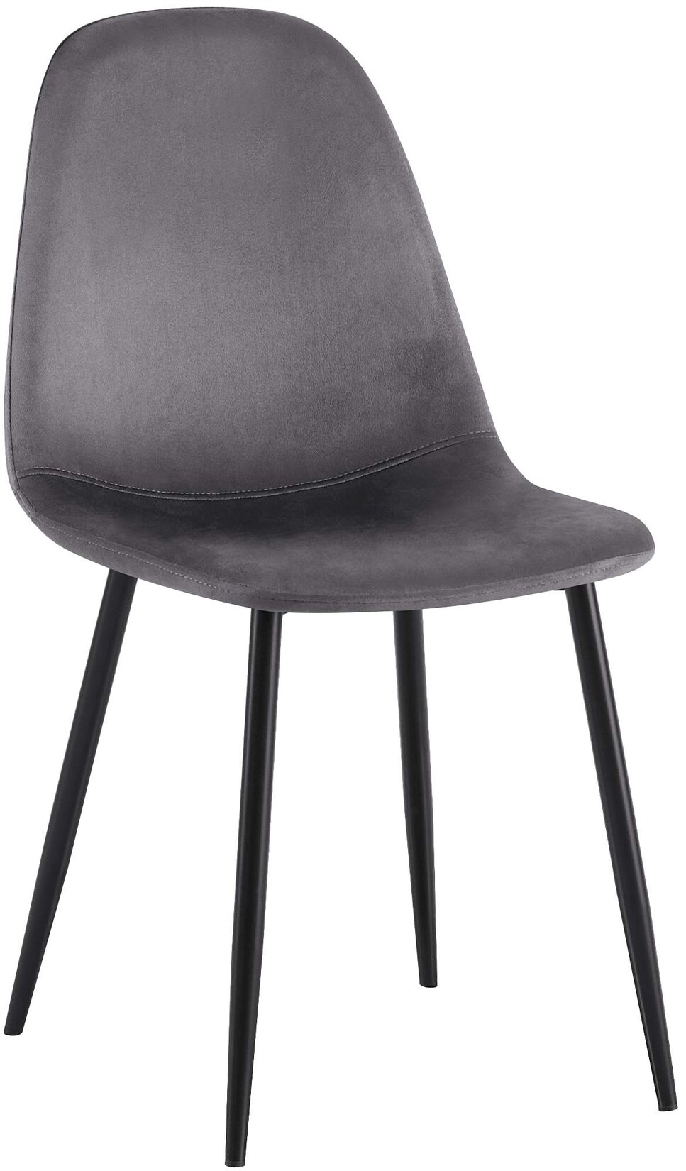 CLP Esszimmerstuhl Napier Samt Farbe: dunkelgrau, Material: Samt