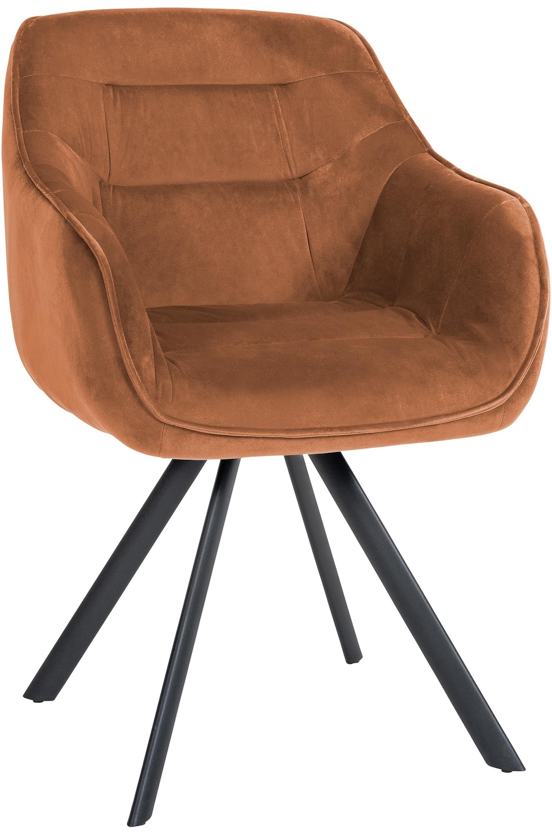 CLP Stuhl Russel Samt Farbe: coffee, Material: Samt