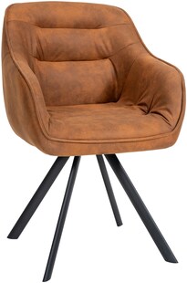 CLP Esszimmerstuhl Russel I Samtbezug Oder Antiker Stoffbezug I Hochwertige Polsterung I Besucherstuhl Mit Robustem 4-Fuß Metallgestell 