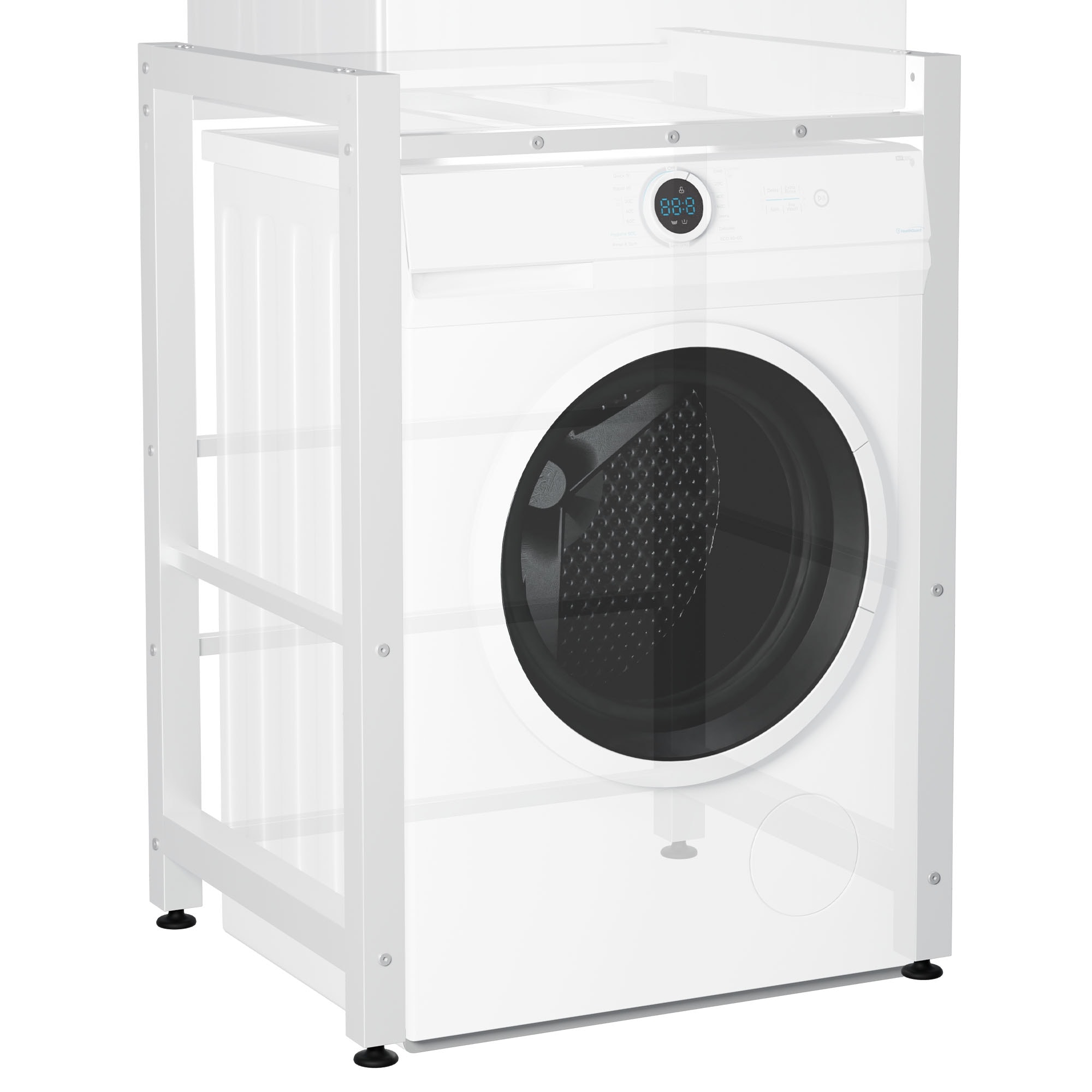 CLP Waschmaschinenregal Medina I F&uuml;r Bis Zu 2 Haushaltsger&auml;te I &Uuml;berbau Aus Stahl 