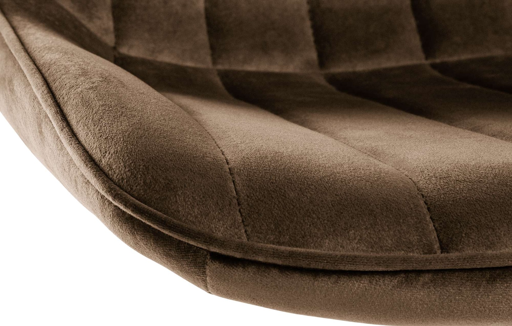 CLP - Tabouret Marrone Toni Velvet, Schwarz
