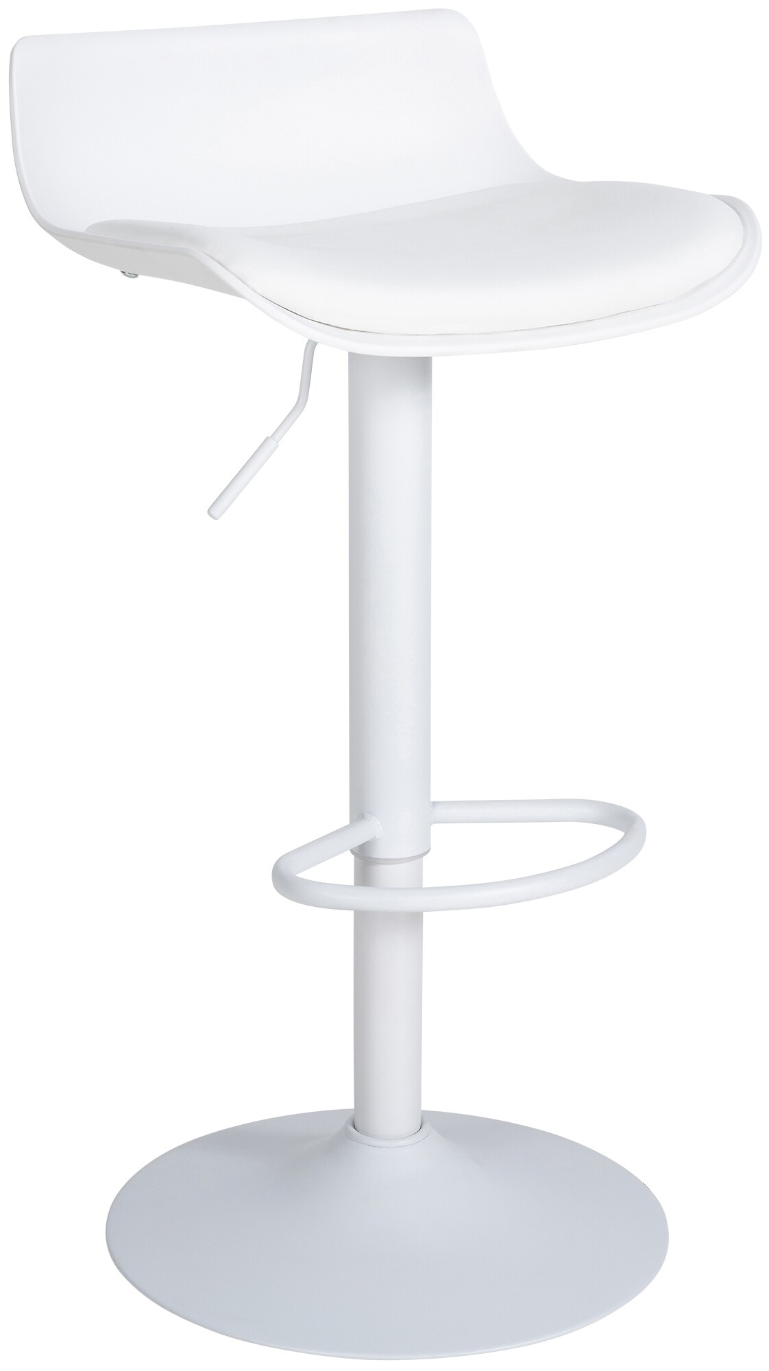 CLP Barhocker Aveiro Kunstleder I H&ouml;henverstellbar I Mit Trompetenfu&szlig; I Metallgestell Mit Bodenschoner 