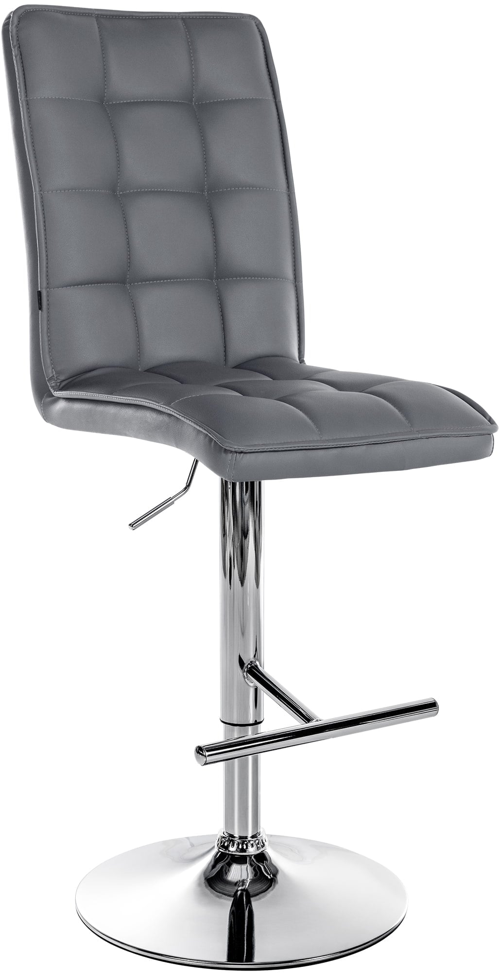CLP Barhocker Peking Kunstleder I Tresenhocker H&ouml;henverstellbar Mit Fu&szlig;st&uuml;tze Und R&uuml;ckenlehne 