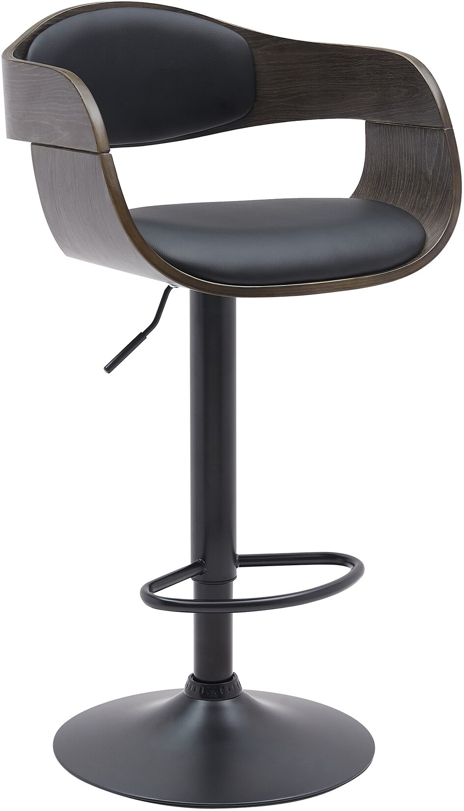 CLP Barhocker Kingston B Kunstleder Farbe: schwarz/grau, Material: Kunstleder