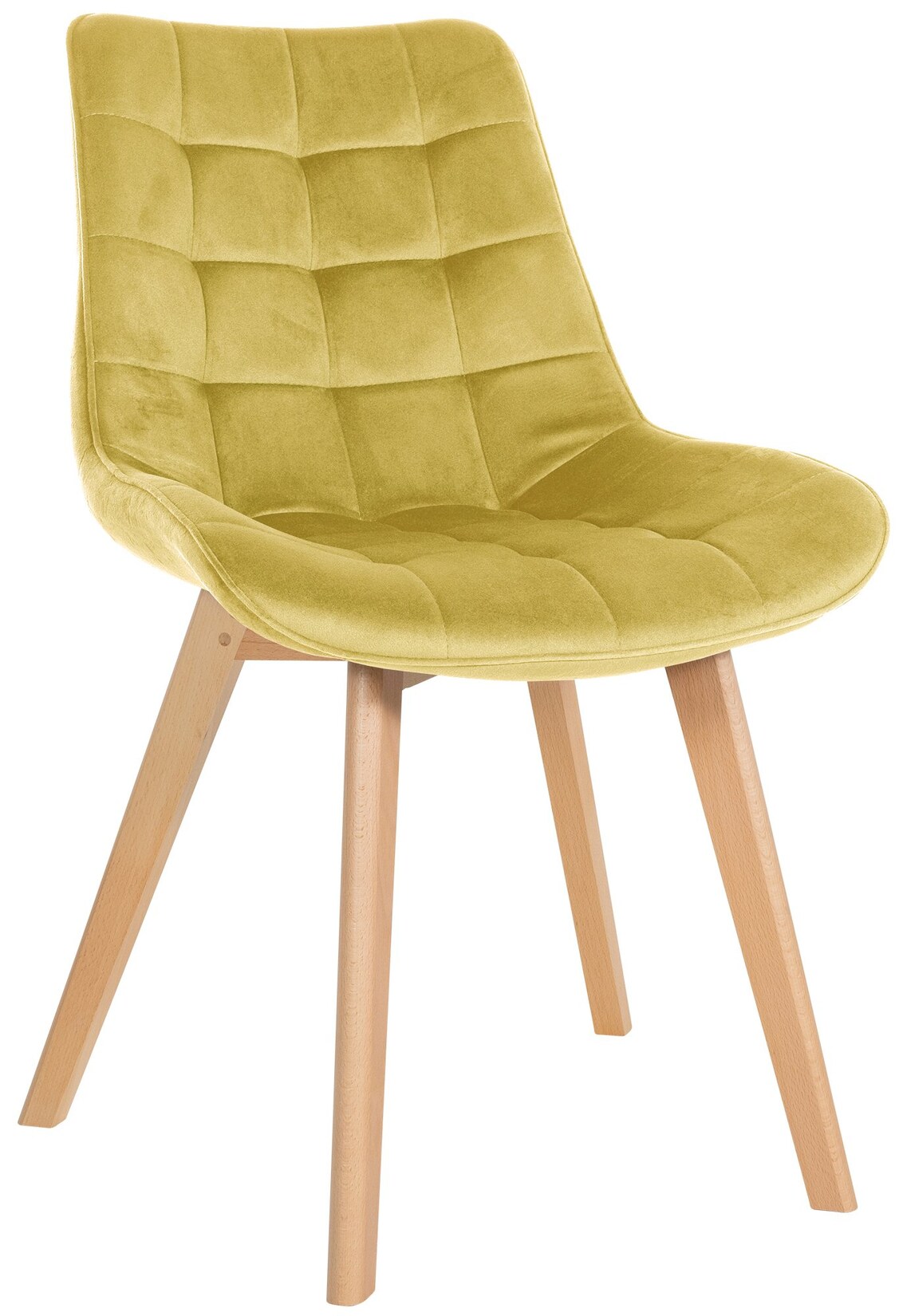 CLP Stuhl Brook Samt Farbe: gelb
