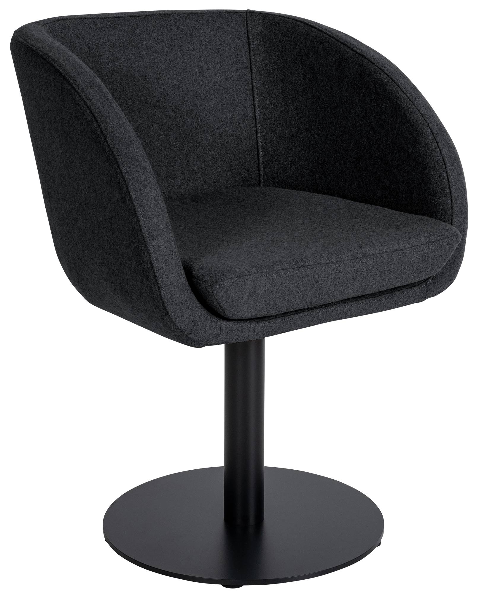 CLP Esszimmerstuhl Gambo Mit Filzbezug I Clubsessel Mit Metallgestell I Sessel Mit Hochwertiger Polsterung 