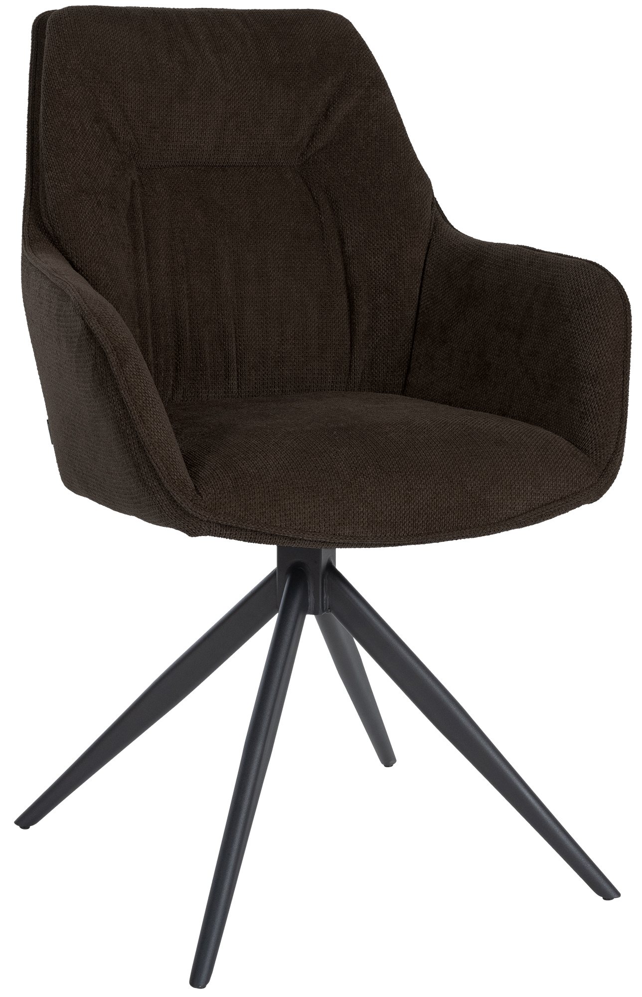 CLP Esszimmerstuhl Jules I Schwenkbarer Polster-Stuhl Mit Stoff-Bezug 