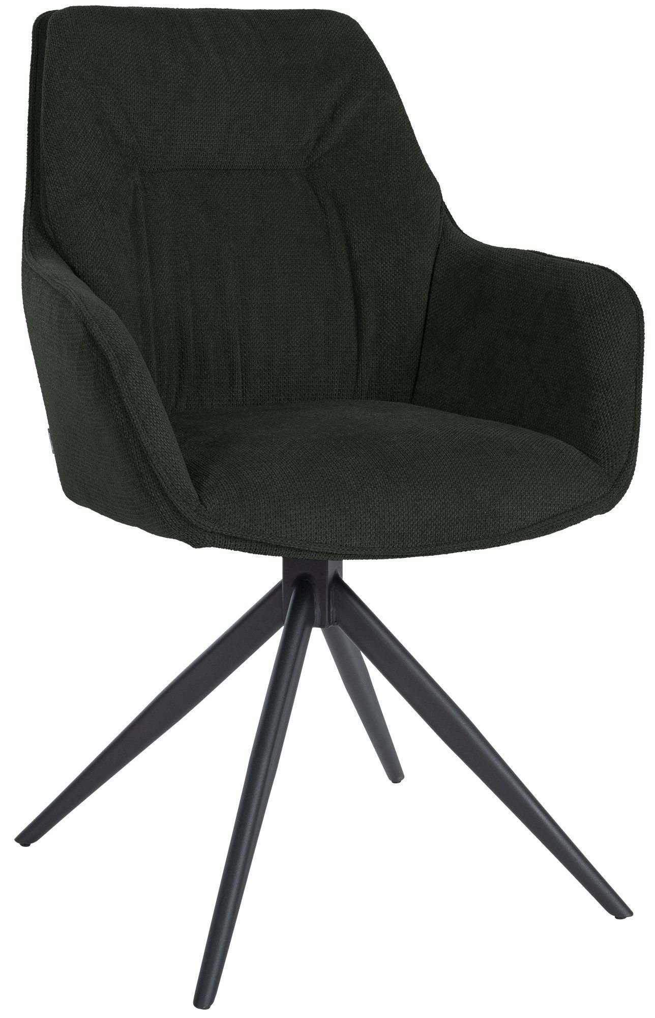 CLP Esszimmerstuhl Jules I Schwenkbarer Polster-Stuhl Mit Stoff-Bezug 