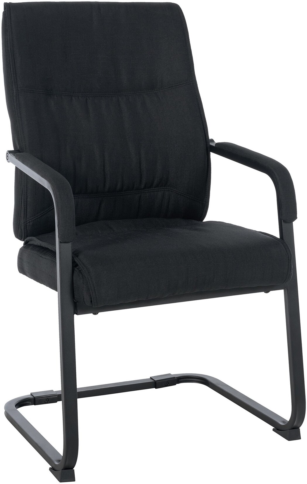 CLP XL Besucherstuhl Anubis Stoff Farbe: schwarz/schwarz