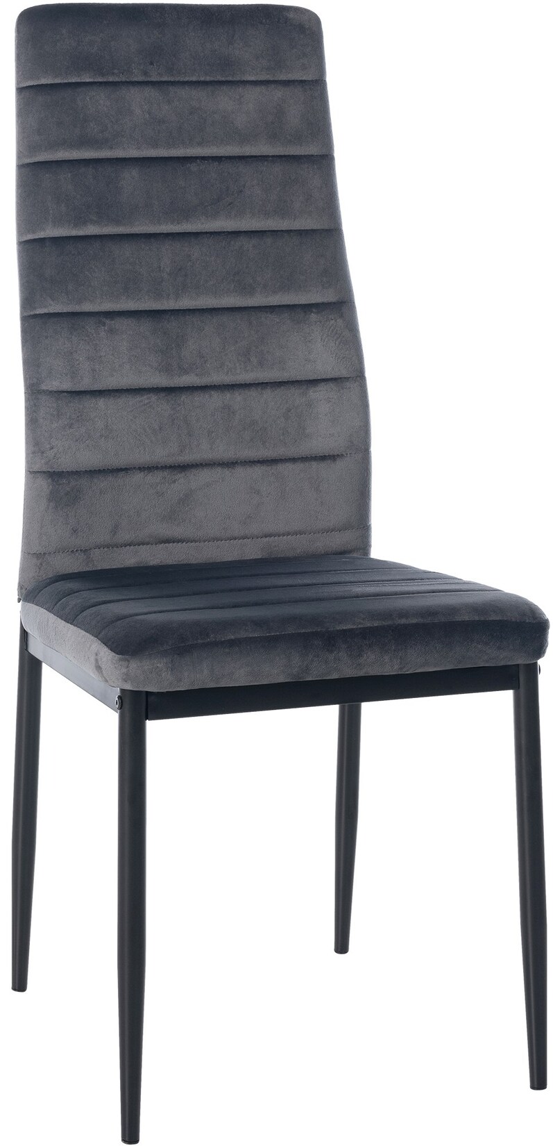 CLP Esszimmerstuhl Mayfair Samt Farbe: grau, Material: Samt