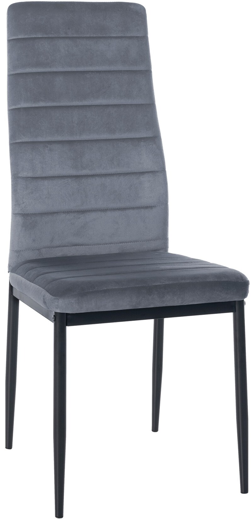 CLP Esszimmerstuhl Mayfair Samt Farbe: hellgrau, Material: Samt