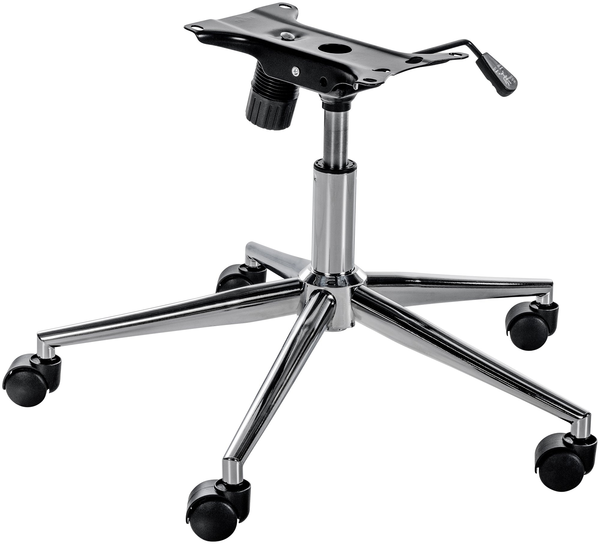 CLP Ersatzgestell F&uuml;r B&uuml;rost&uuml;hle I H&ouml;henverstellbares Untergestell F&uuml;r Drehstuhl I Gestell Mit Wippfunktion 