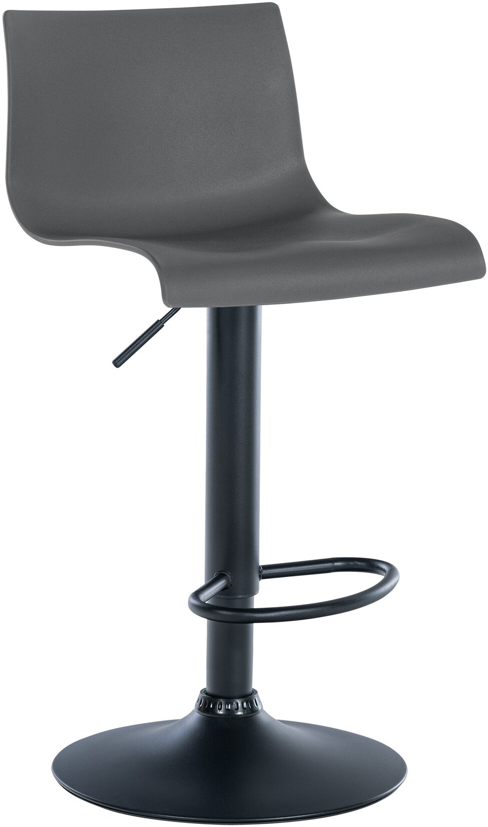 CLP Barhocker Branford Kunststoff - Farbe: grau, Material: Kunststoff