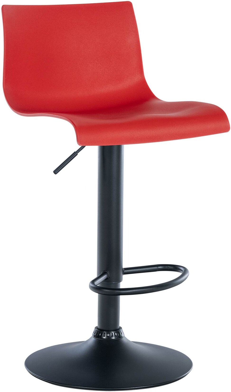 CLP Barhocker Branford Kunststoff - Farbe: rot, Material: Kunststoff