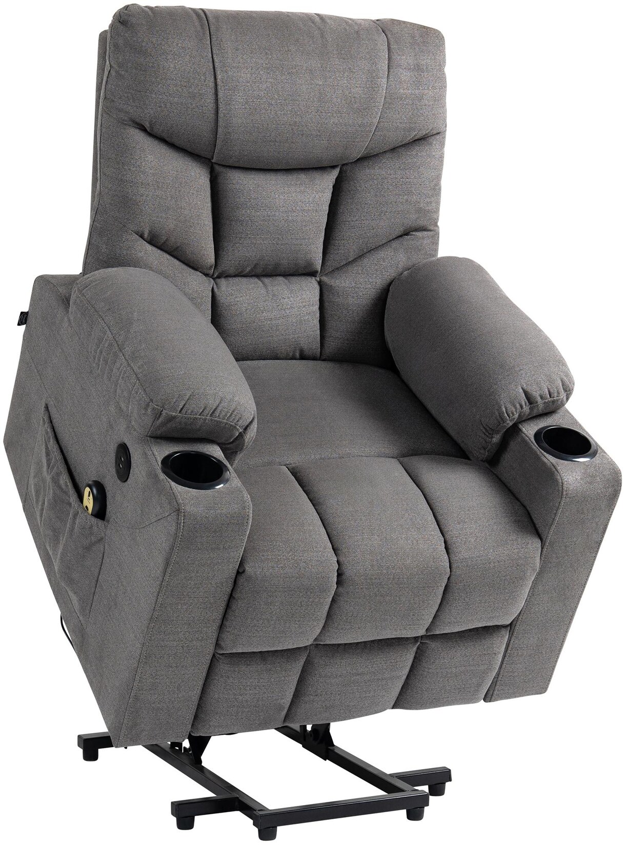 CLP Sessel Andover Stoff Farbe: grau, Material: Stoff