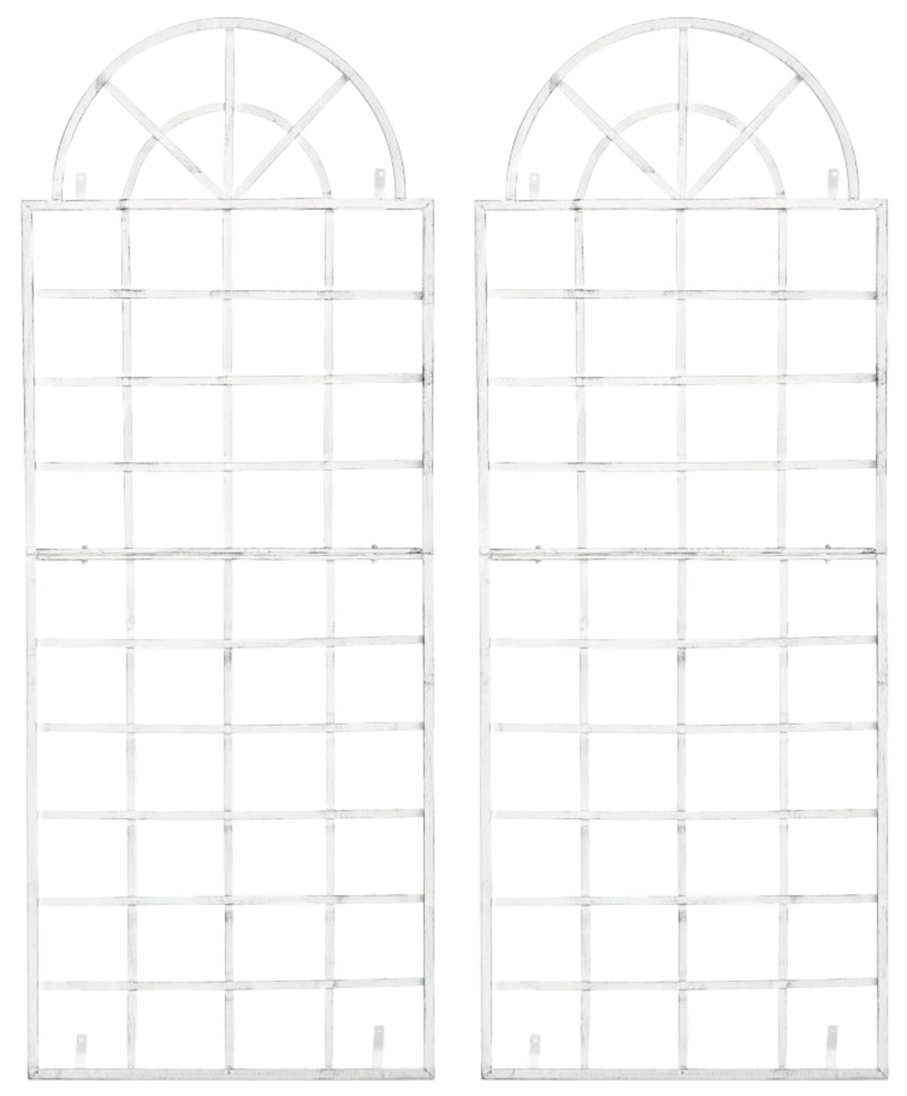 CLP 2er Set Wand-Rankgitter VIVA mit Rahmen I Rankgitter aus Eisen zur Wandbefestigung I In verschiedenen Farben erh&auml;ltlich 