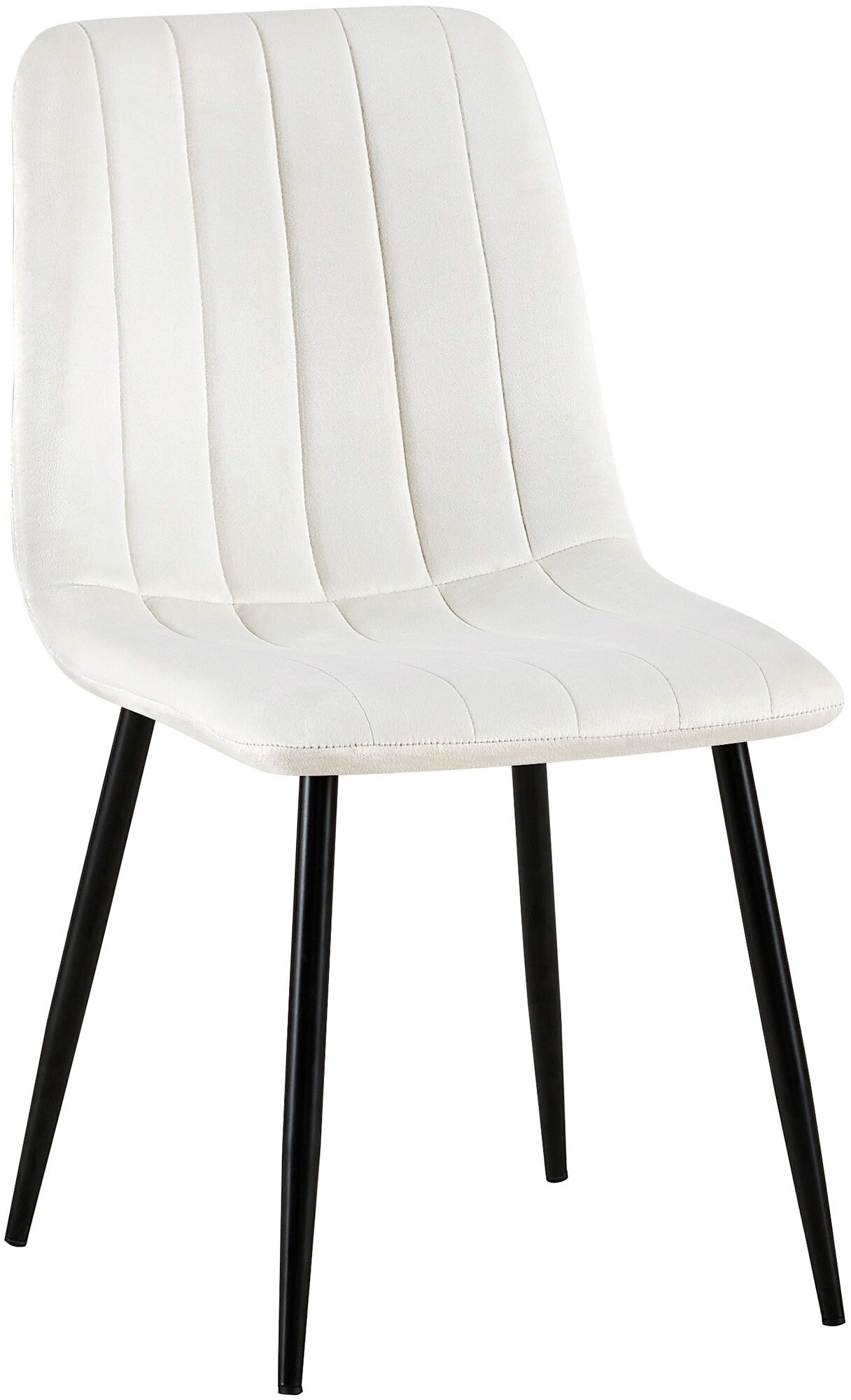 CLP Stuhl Dijon Samt - Farbe: cremewei&szlig;, Material: Samt 