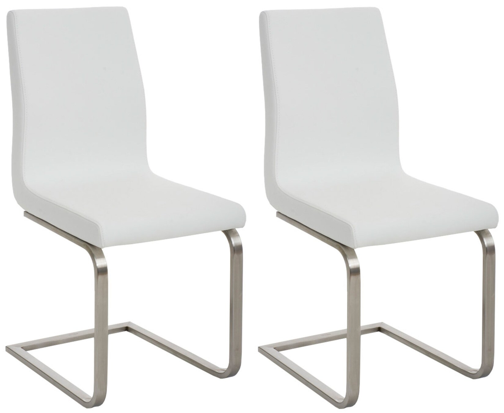 CLP 2er Set Esszimmerstühle Belfort Farbe: weiß