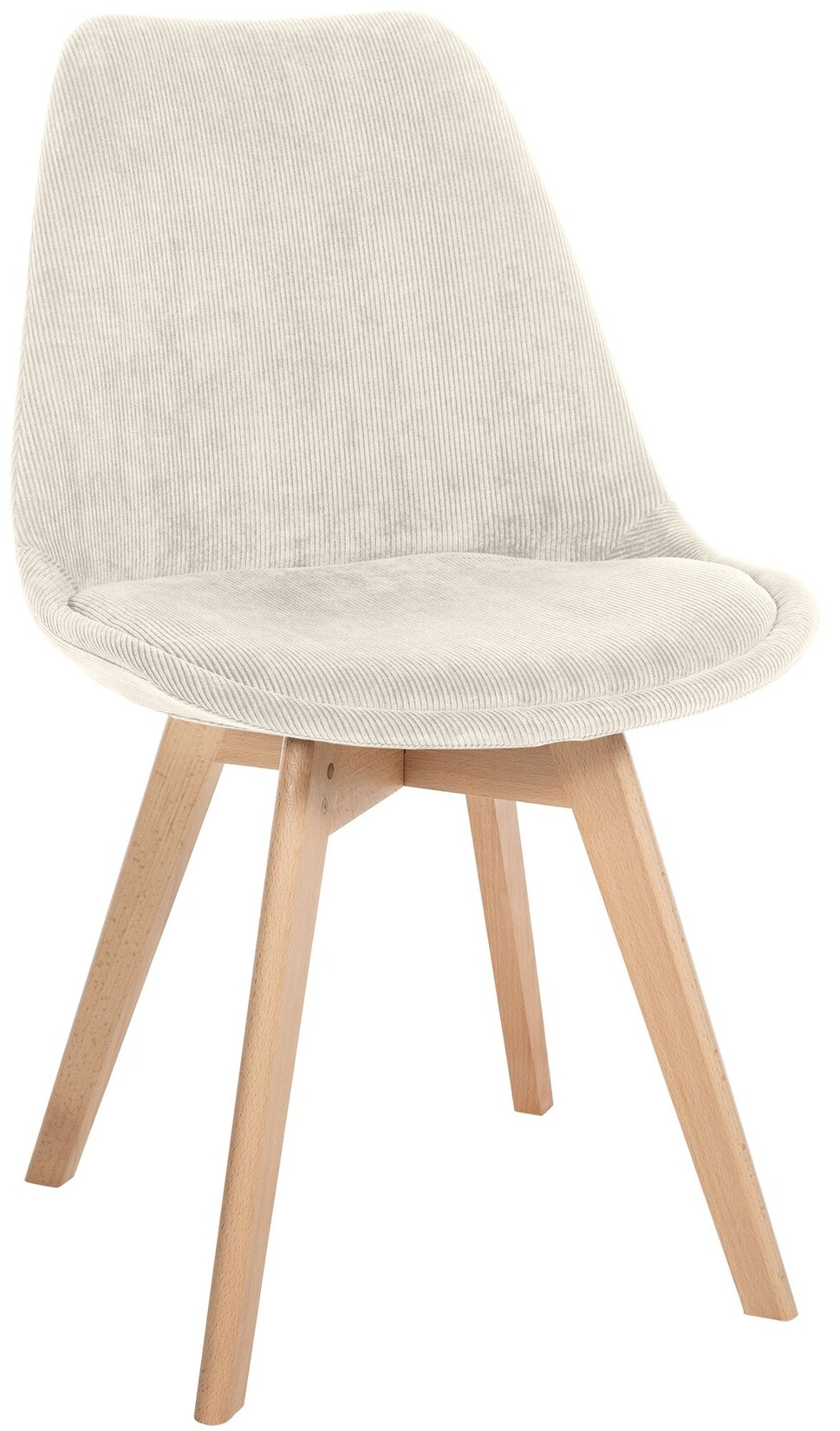 CLP Stuhl Linares Cord - Farbe: beige, Material: Cord