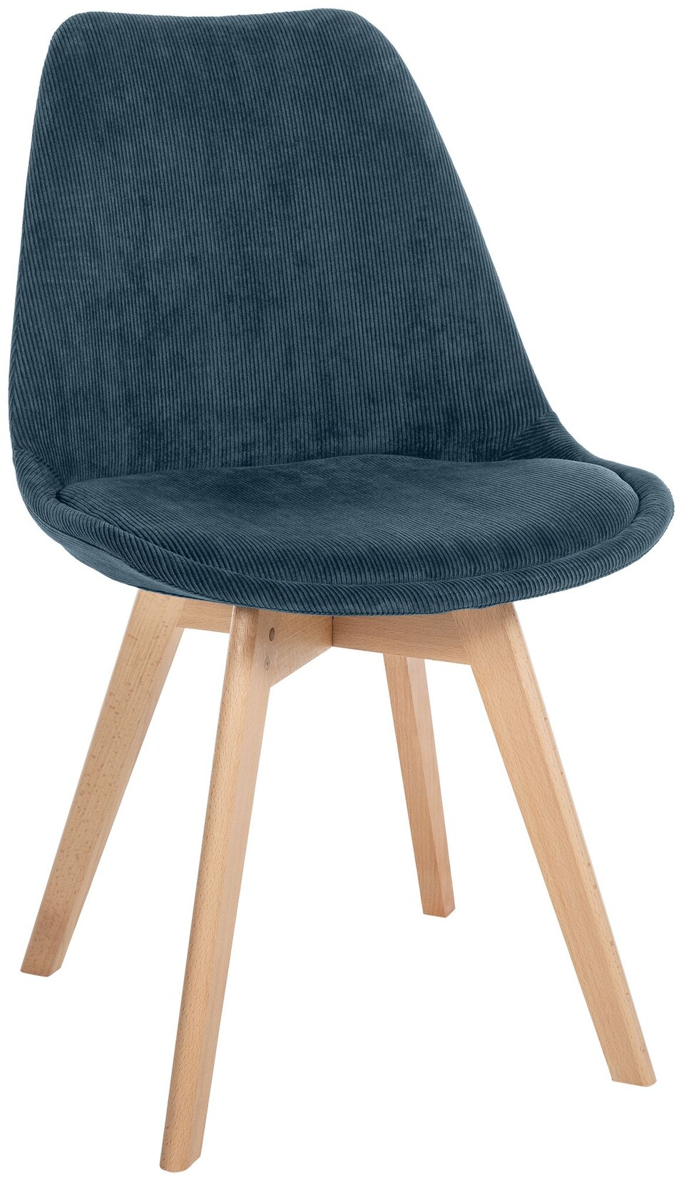 CLP Stuhl Linares Cord Farbe: dunkelblau, Material: Cord