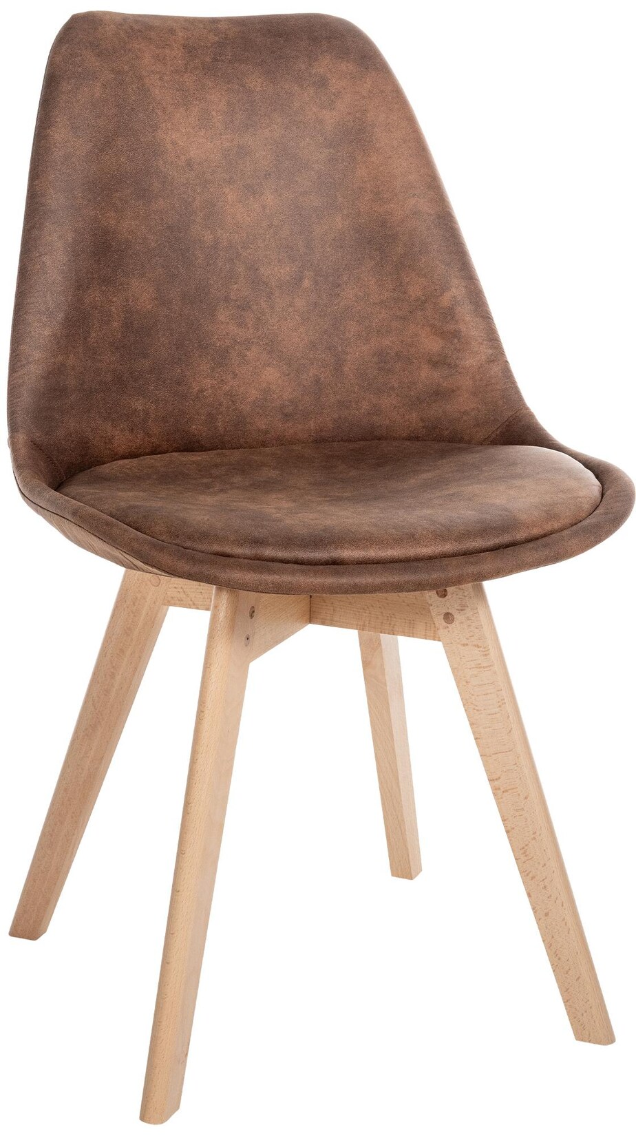 CLP Stuhl Linares Vintage Farbe: braun, Material: Kunstleder
