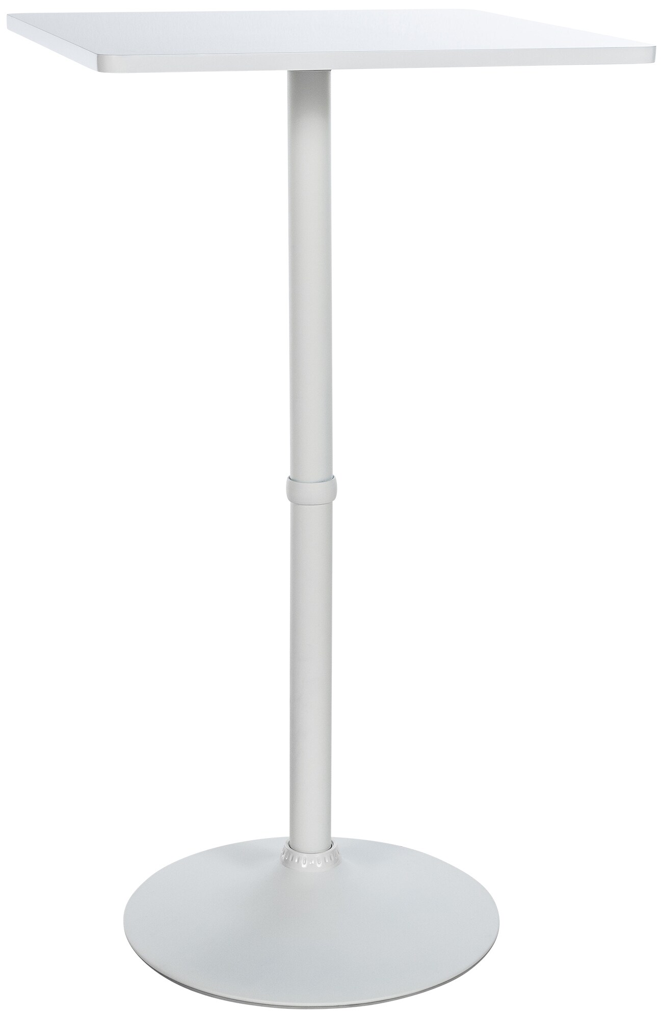 CLP Stehtisch Quadratisch I Eckige Tischplatte 60 X 60 CM | Stabiles Metallgestell 